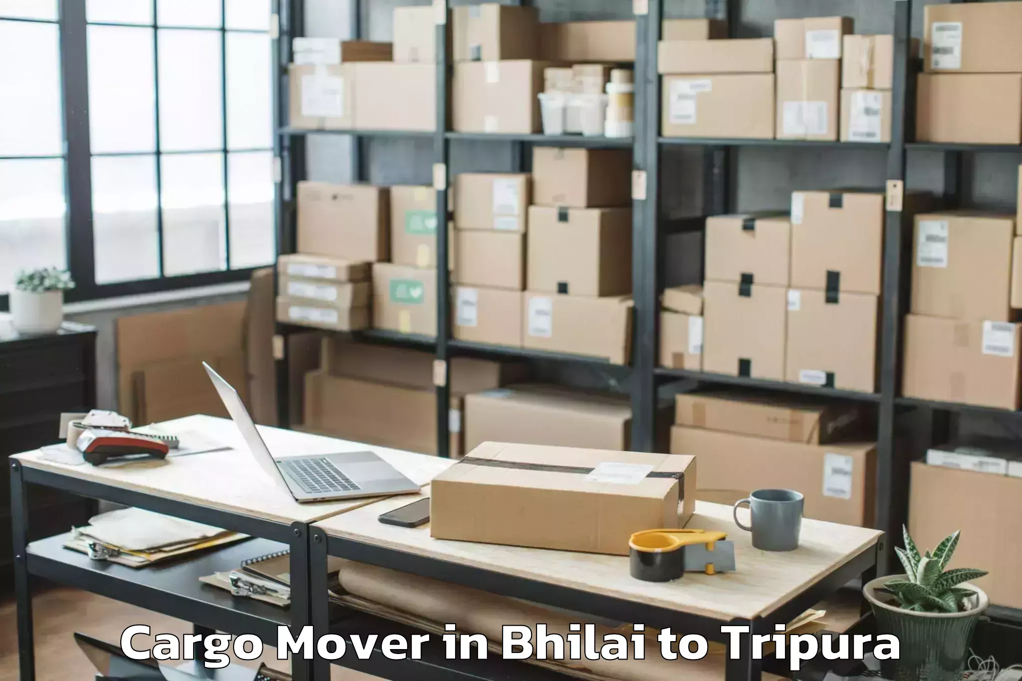 Top Bhilai to Manughat Cargo Mover Available